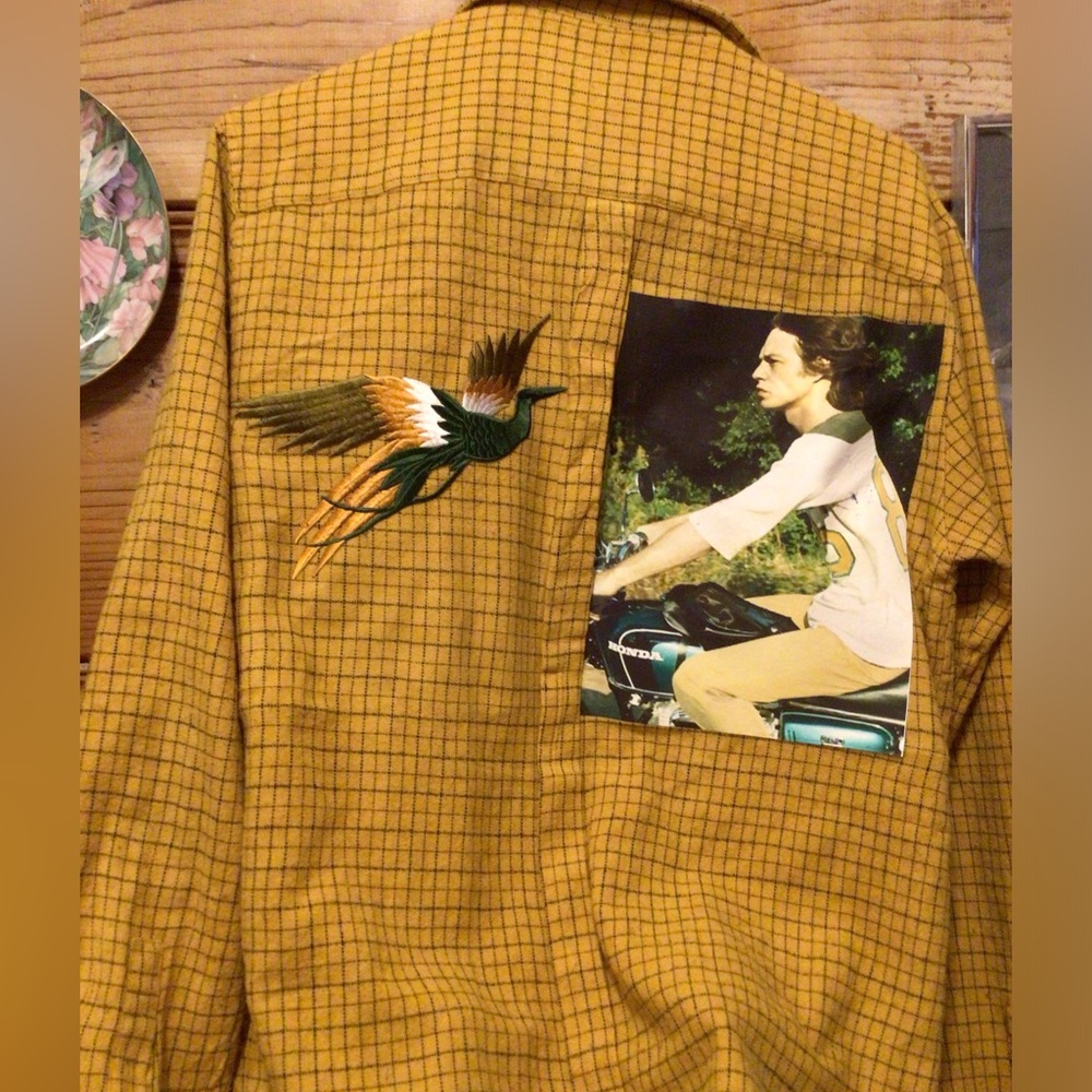 NEW Saale ! Upcycled Mick Flannel Shirt
